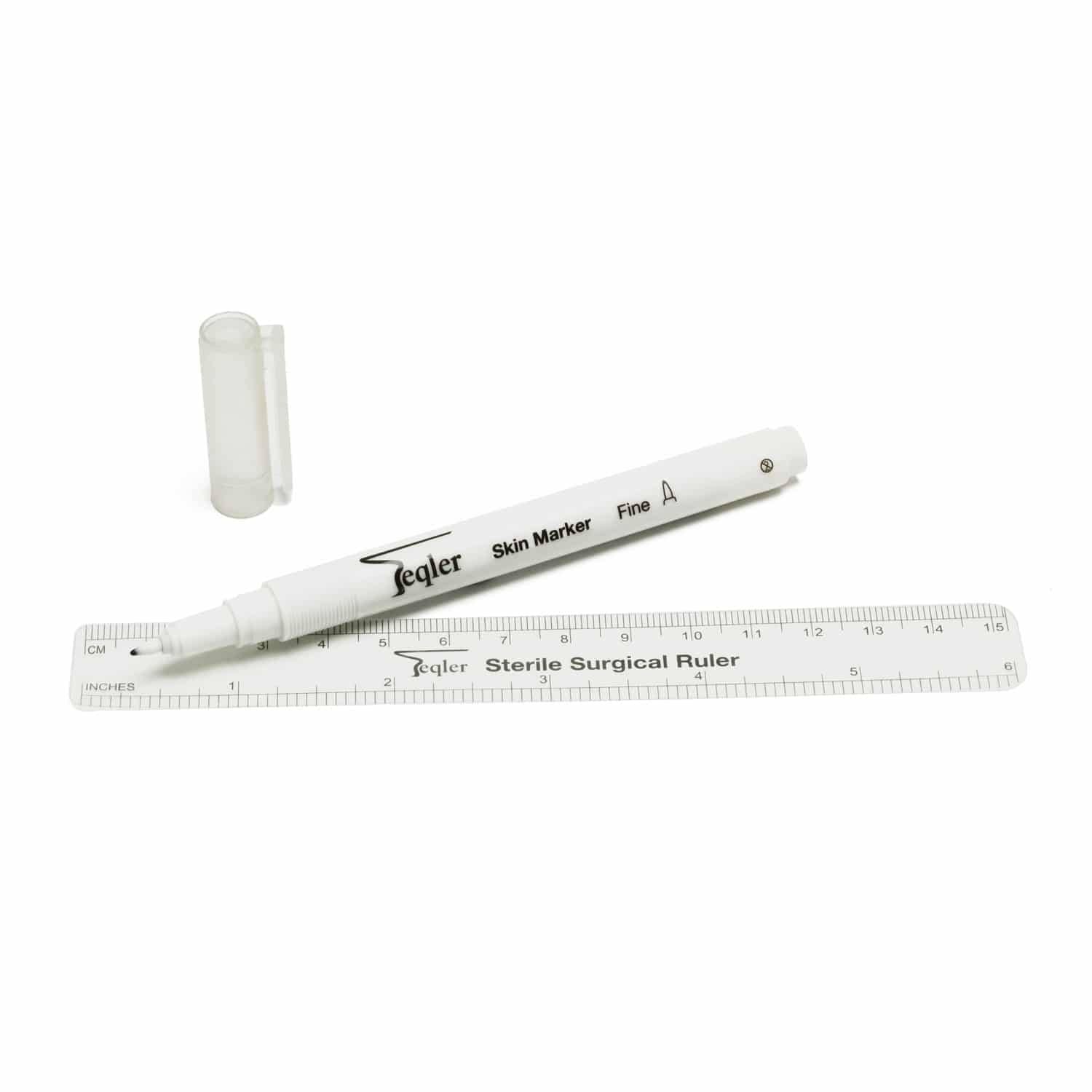 Marker per pelle sterile fine da 0,5 mm con righello